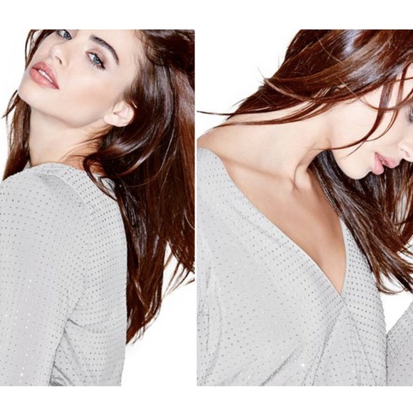 Marciano Jana Studded Wrap Dress - BLACK - Picture 6 of 7